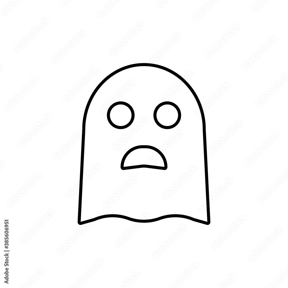 ghost icon element of halloween icon for mobile concept and web apps. Thin line ghost icon can be used for web and mobile. Premium icon on white background ghost icon element of halloween icon for mobile concept and web apps. Thin line ghost icon can be used for web and mobile. Premium icon on white background