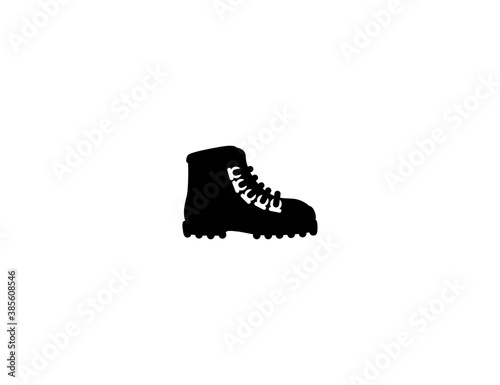 Man boot vector flat icon