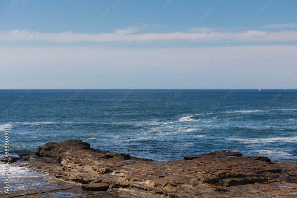 A view of the South Pacific Ocean from Norah Head in regional New South Wales in Australia