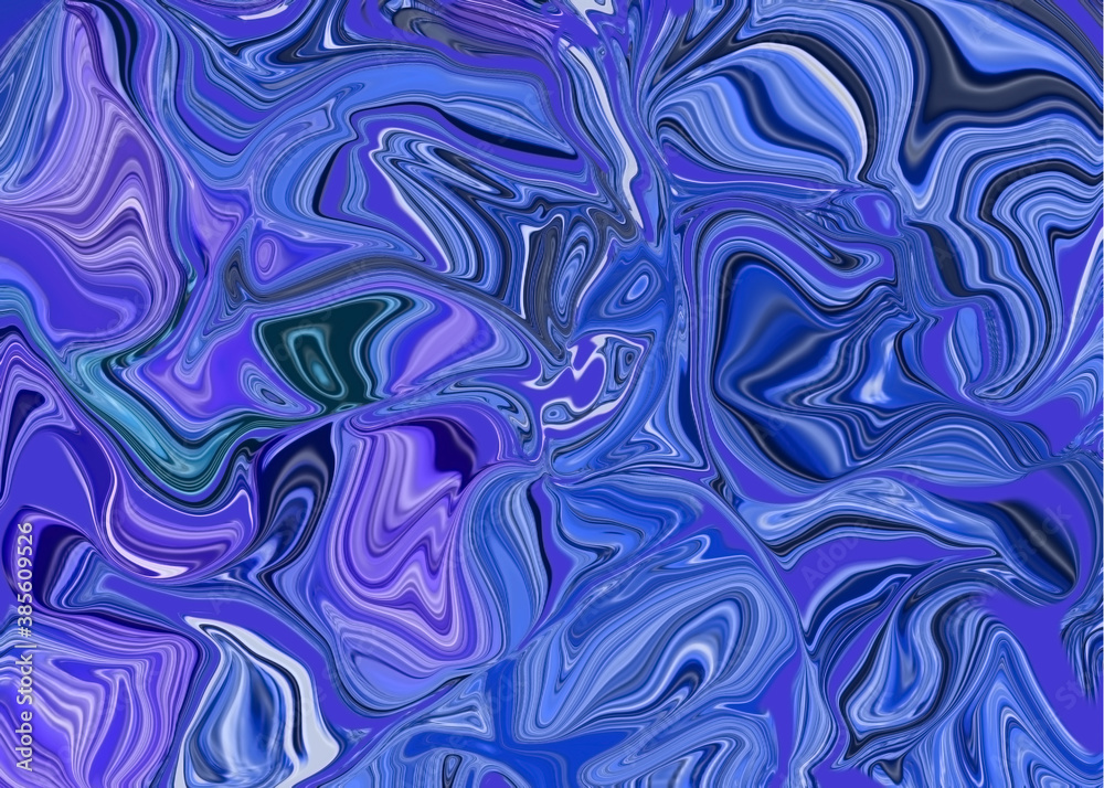 silver and blue liquify background
