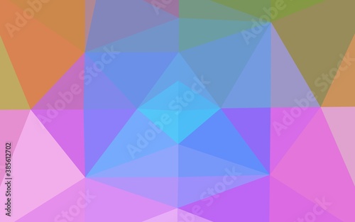 Light Multicolor  Rainbow vector blurry triangle texture.