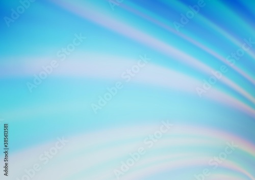 Light BLUE vector blurred bright pattern.