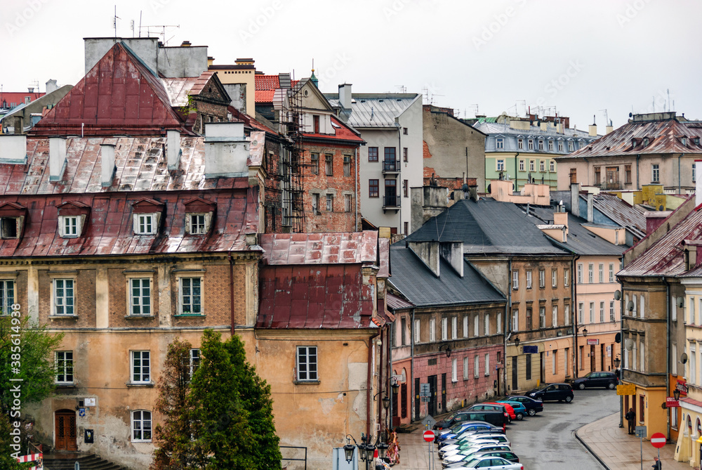 A panorama of Lublin Old Town, Poland