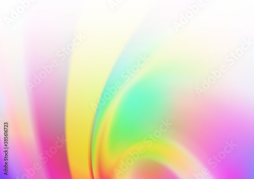 Light Multicolor, Rainbow vector blurred and colored background.