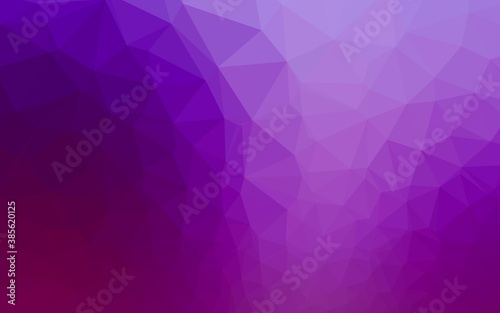 Light Purple vector triangle mosaic template.