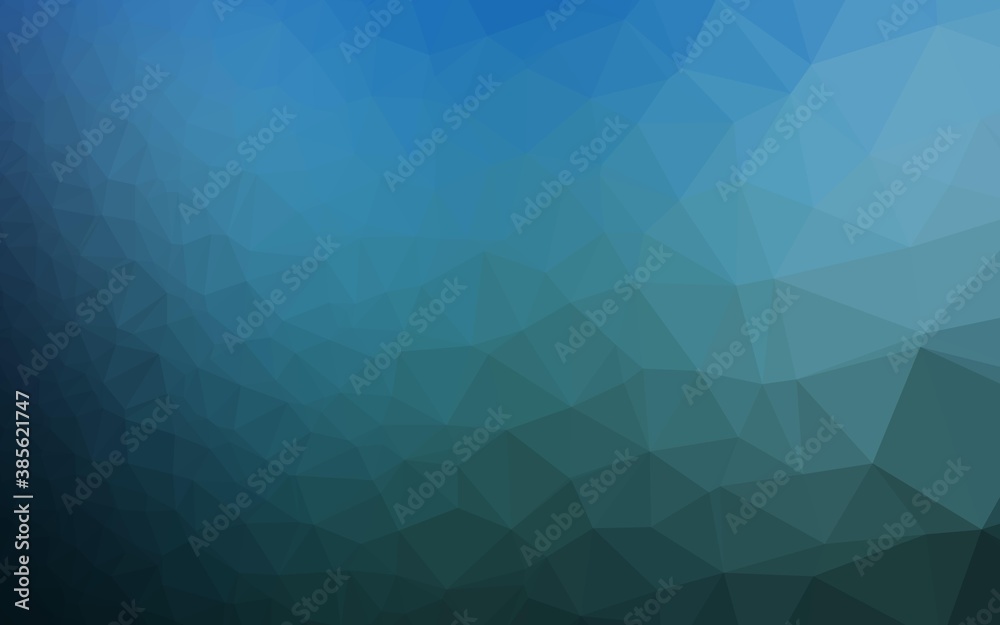 Light BLUE vector shining triangular template. Light BLUE vector shining triangular template.
