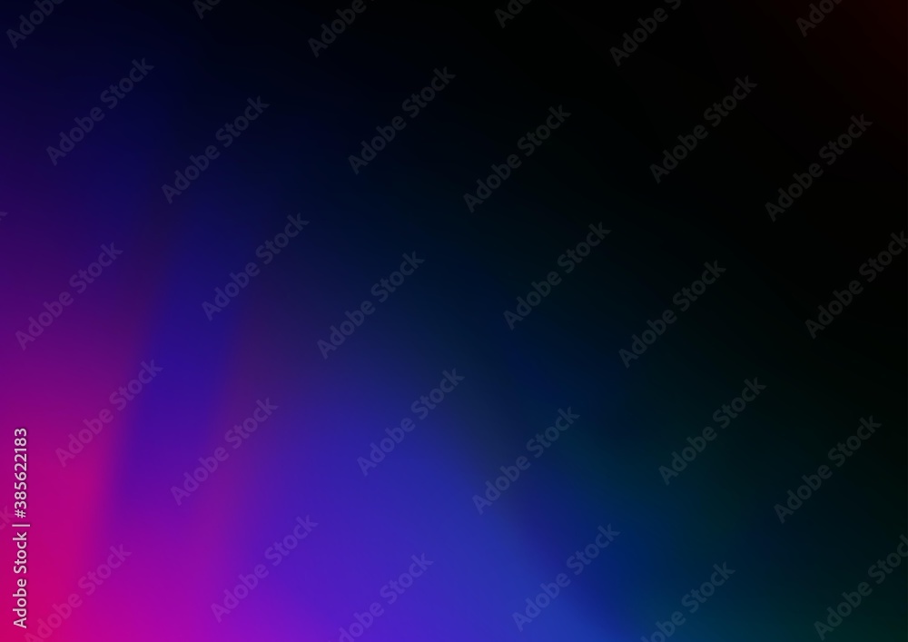 Dark Multicolor, Rainbow vector blurred and colored background.