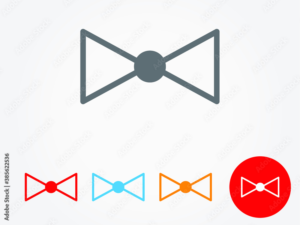 bow beauty icon vector