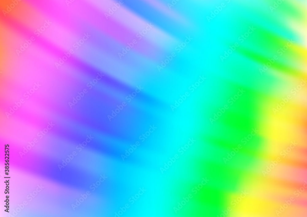 Obraz premium Light Multicolor, Rainbow vector pattern with narrow lines.
