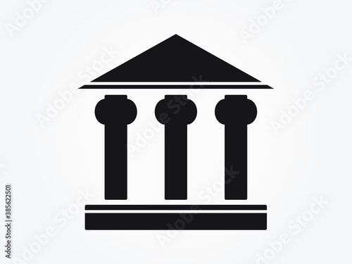 bank building vector icon