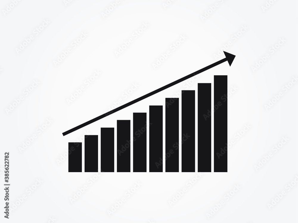 business graph with arrow business graph with arrow