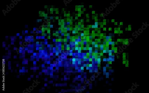 Dark Multicolor, Rainbow vector background with rectangles.