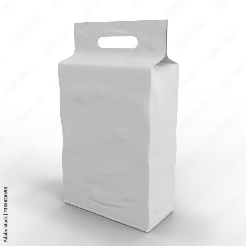 Plastic bag. 3D. Mock Up. Ready For Design. Product Advertising. Plastic bag. 3D. Mock Up. Ready For Design. Product Advertising.