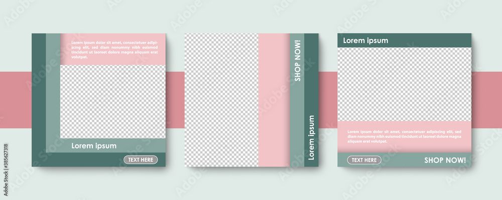 Naklejka premium Social media editable post banner. Web banners for social media. Clear and simple design, vector illustration. 