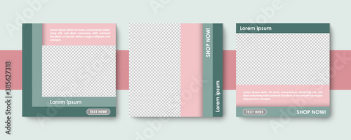 Social media editable post banner. Web banners for social media. Clear and simple design, vector illustration.	
