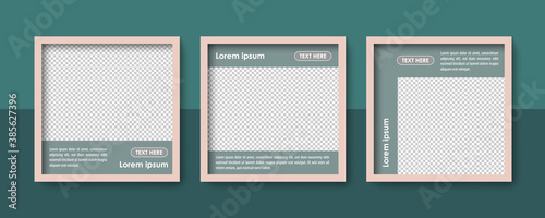 Social media editable post banner. Web banners for social media. Clear and simple design, vector illustration.	
