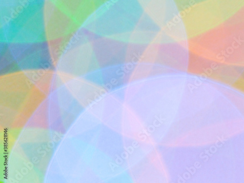 abstract colorful background with circles and triangles