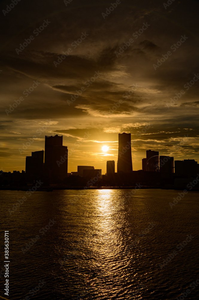 神奈川県 横浜市 みなとみらい 夕景 神奈川県 横浜市 みなとみらい 夕景