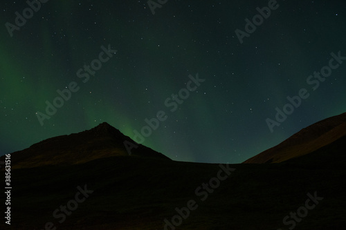 Northern Lights in the sky's above Hornafjordur in south Iceland © Gestur