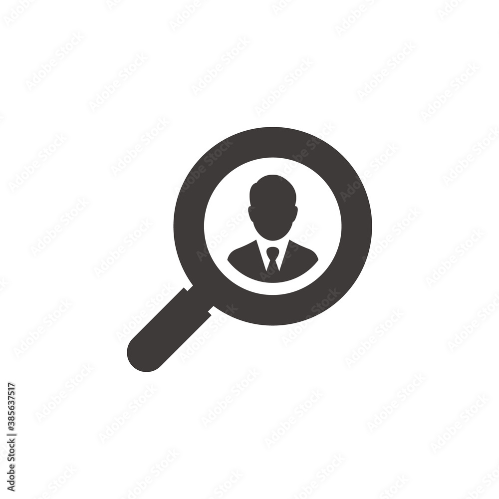 magnifying glass simple icon logo magnifying glass simple icon logo
