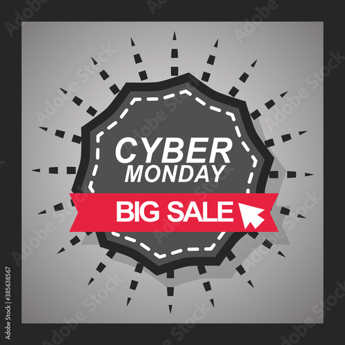 cyber monday, big sale stamp click template