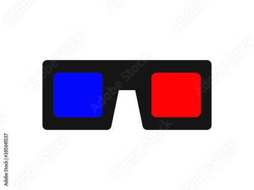 3d glasses isolated on white
