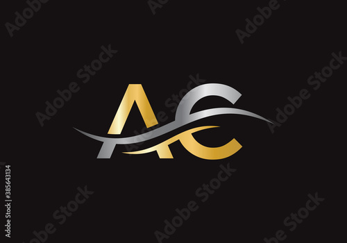 AC Logo for luxury branding. Elegant and stylish design for your company