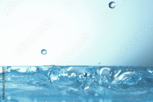 Splash of colorless aqua