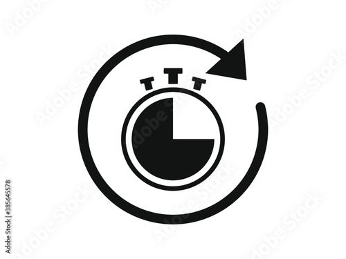 illustration of a icon of an arrow timer