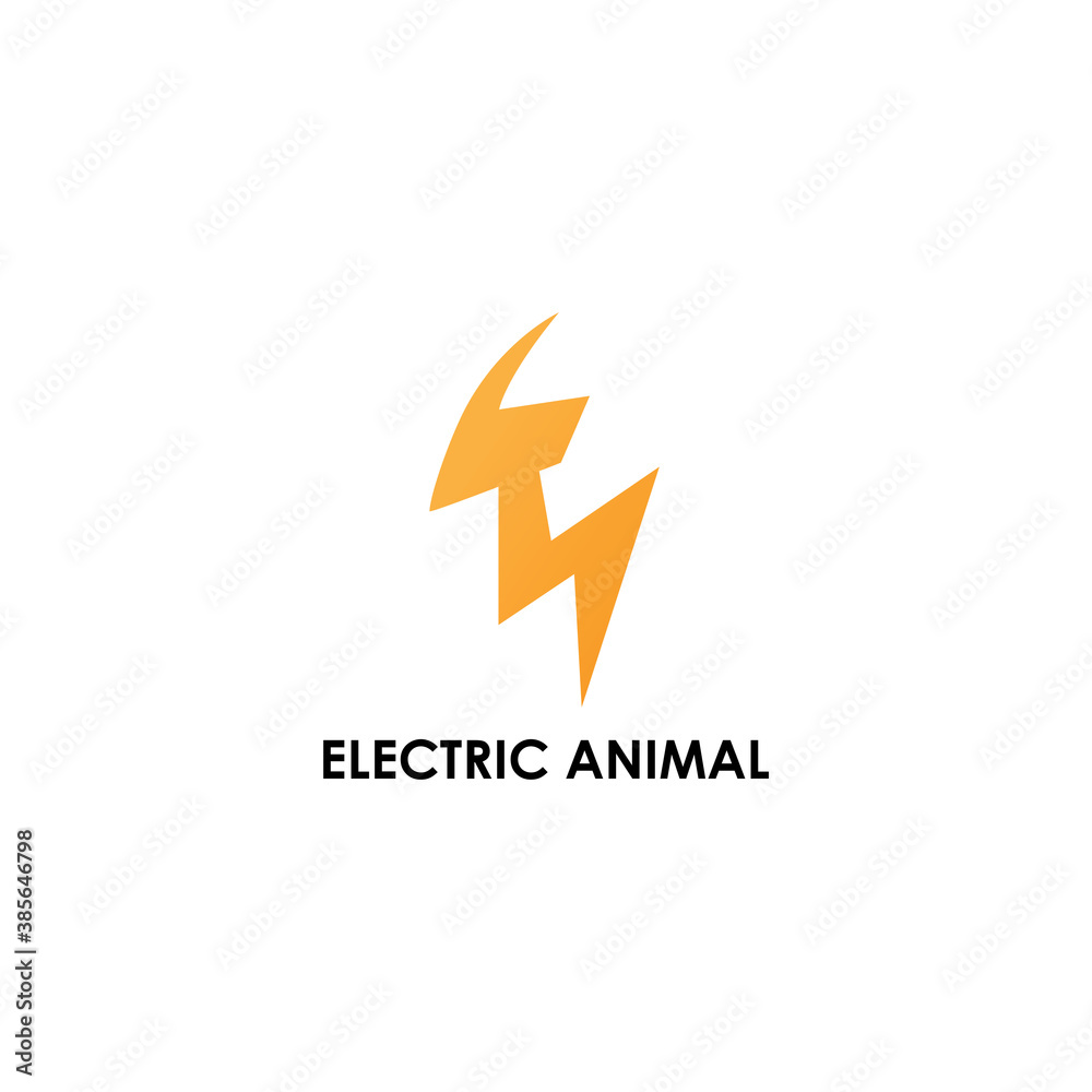 Electric Animal Logo Symbol Vector Moderen