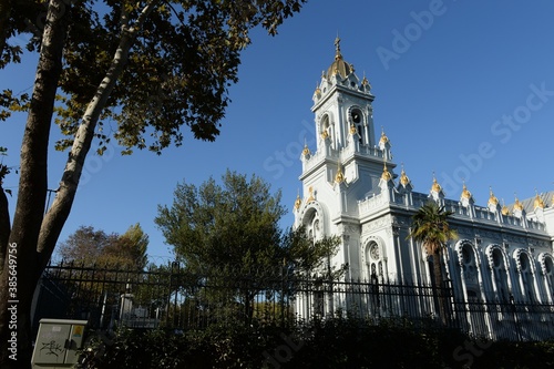 Bulgarian Church of St. Stephen on the shore of the Golden horn Bay in Istanbul, Turkey photo