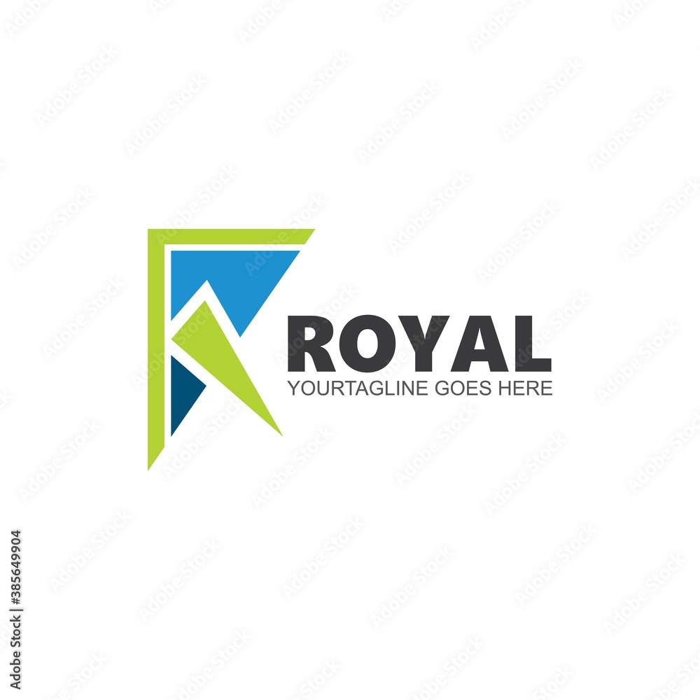 R letter icon business vector design R letter icon business vector design