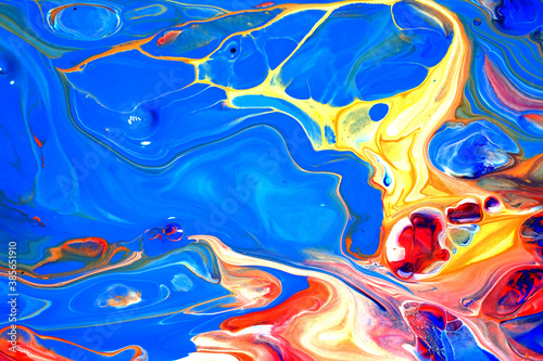 Acrylic paint pouring background, Luxury colors.