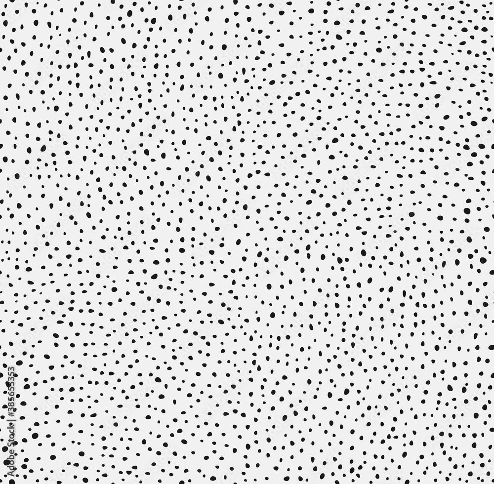 Vector illustration of seamless black dot pattern with different grunge effect rounded spots isolated on white background Vector illustration of seamless black dot pattern with different grunge effect rounded spots isolated on white background