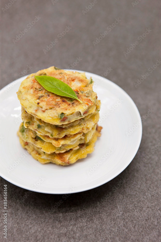 Korean traditional food, korean pancake (Nokdujeon). Korean traditional food, korean pancake (Nokdujeon).