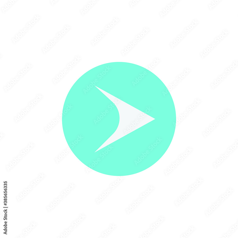 Simple arrow, waypoint sign symbol isolated on white background EPS Vector Simple arrow, waypoint sign symbol isolated on white background EPS Vector