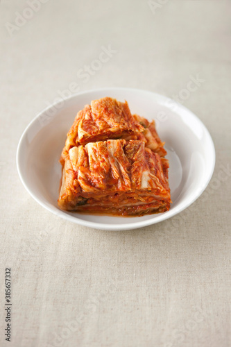 Korean traditional food, kimchi (Cabbage kimchi).