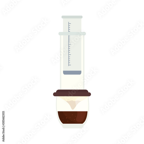 coffee aeropress design of drink caffeine breakfast and beverage theme Vector illustration