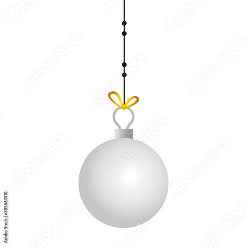 merry christmas sphere hanging design  winter season and decoration theme Vector illustration