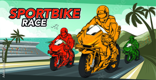 Granprix races on coastal circuits.