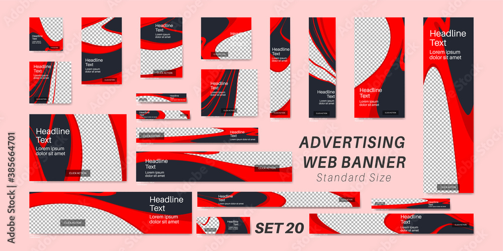 Vector set bundle advertising web banners standard size . geometric background illustration design Vector set bundle advertising web banners standard size . geometric background illustration design