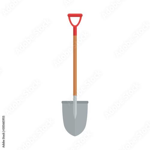 Gardening shovel design, garden planting and nature theme Vector illustration