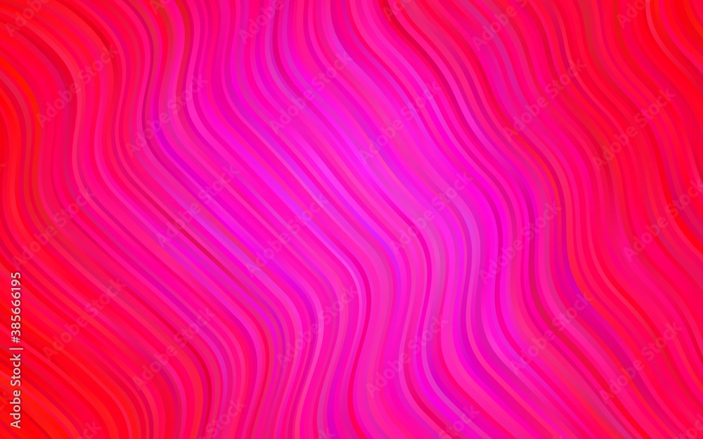 Light Pink vector background with curved circles. Light Pink vector background with curved circles.