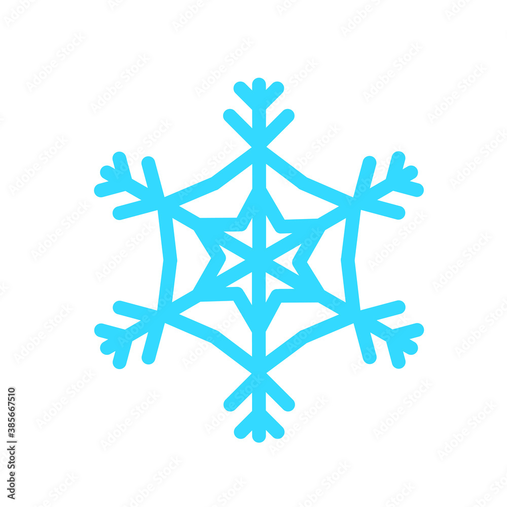 Vector beautiful snowflake design For the winter season that comes with Christmas in the New Year. Vector beautiful snowflake design For the winter season that comes with Christmas in the New Year.