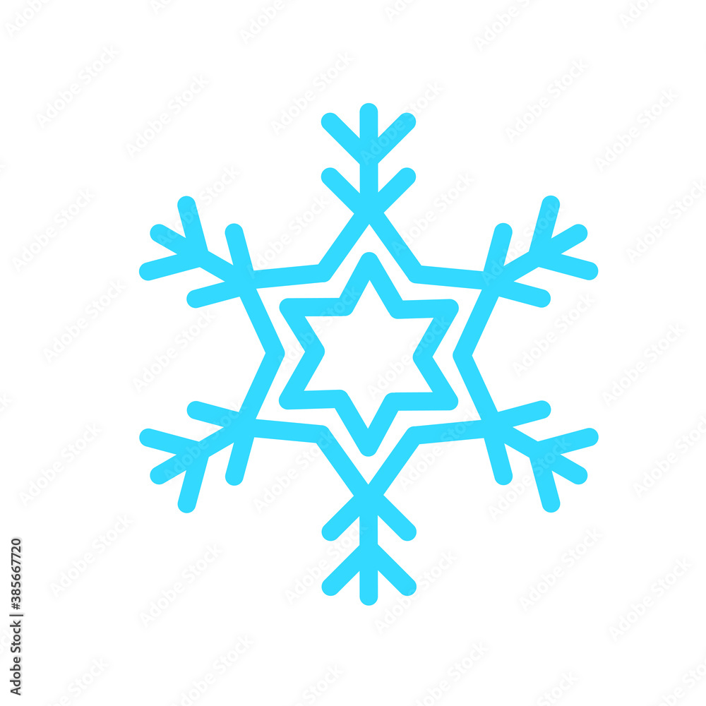 Vector beautiful snowflake design For the winter season that comes with Christmas in the New Year. Vector beautiful snowflake design For the winter season that comes with Christmas in the New Year.