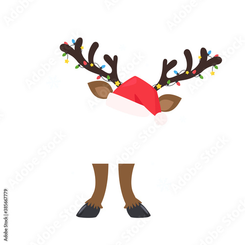 Reindeer Costume with Merry Christmas Message.