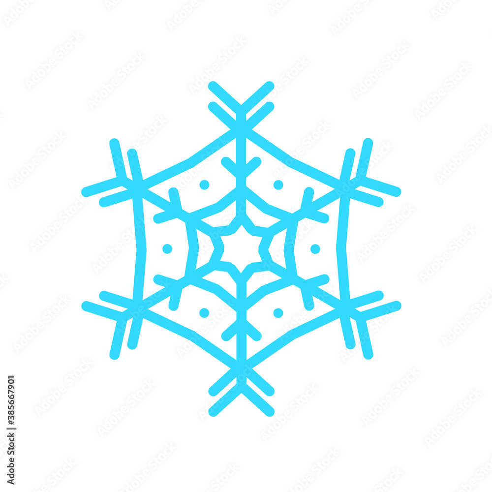 Vector beautiful snowflake design For the winter season that comes with Christmas in the New Year. Vector beautiful snowflake design For the winter season that comes with Christmas in the New Year.