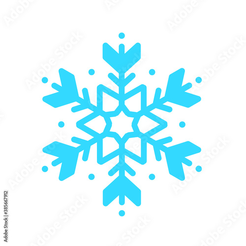 Vector beautiful snowflake design For the winter season that comes with Christmas in the New Year.