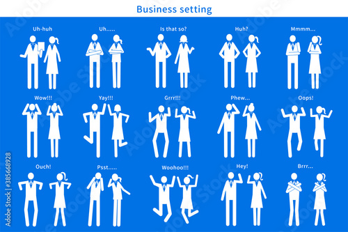 ビジネスパーソンのピクトグラム