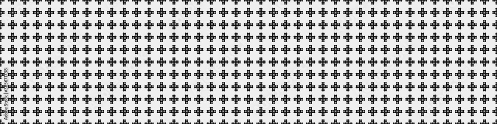 Fototapeta premium Abstract Cross Pattern Dots Logo generative computational art illustration